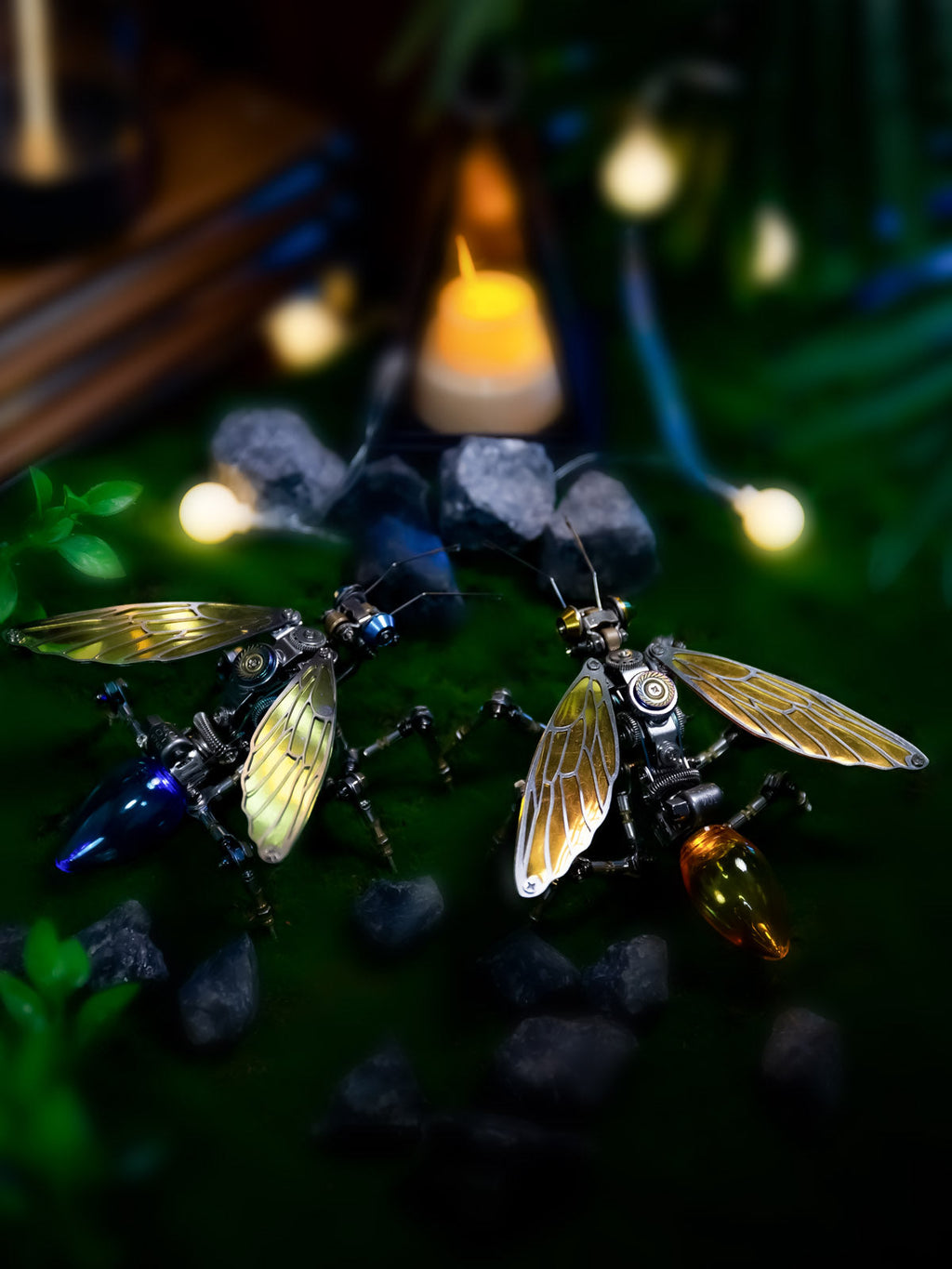 Close-up of Glow Ant DIY kit components ready to build