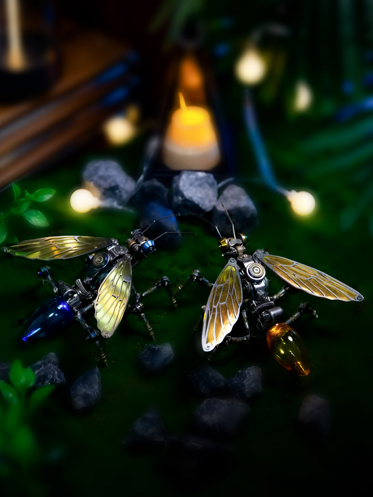 Close-up of Glow Ant DIY kit components ready to build