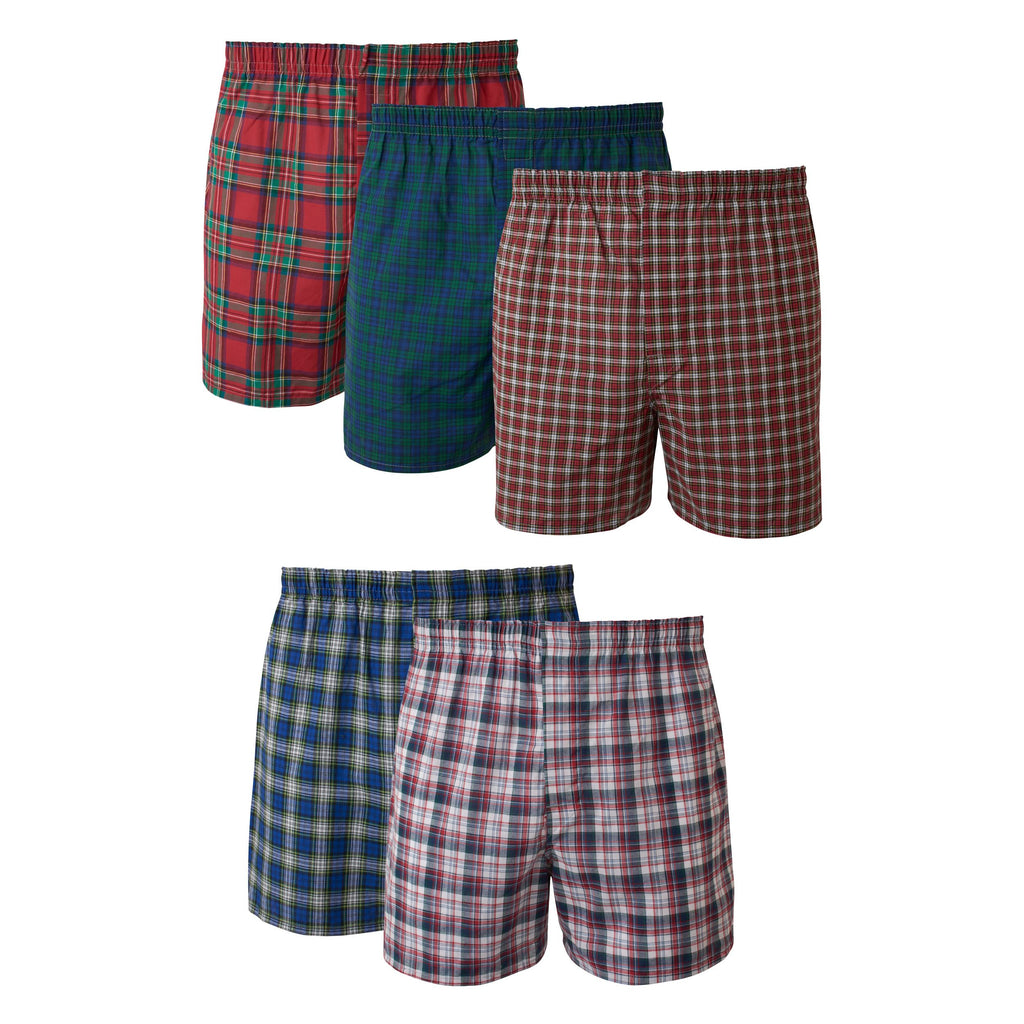 Hanes Men's Underwear Boxers Pack, Cool & Breathable Cotton Underwear, Moisture-Wicking Boxers for Men Jansha Store