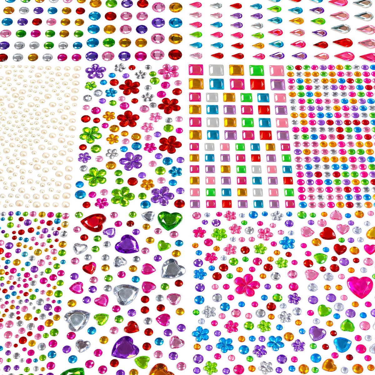 Stocking Stuffers,3528PCS Gem Stickers,Scrapbook Supplies Rhinestones Craft Jansha Store