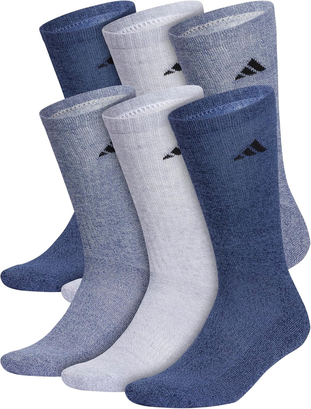 adidas Mens Athletic Cushioned 6-Pack Crew Socks Casual - Green Jansha Store