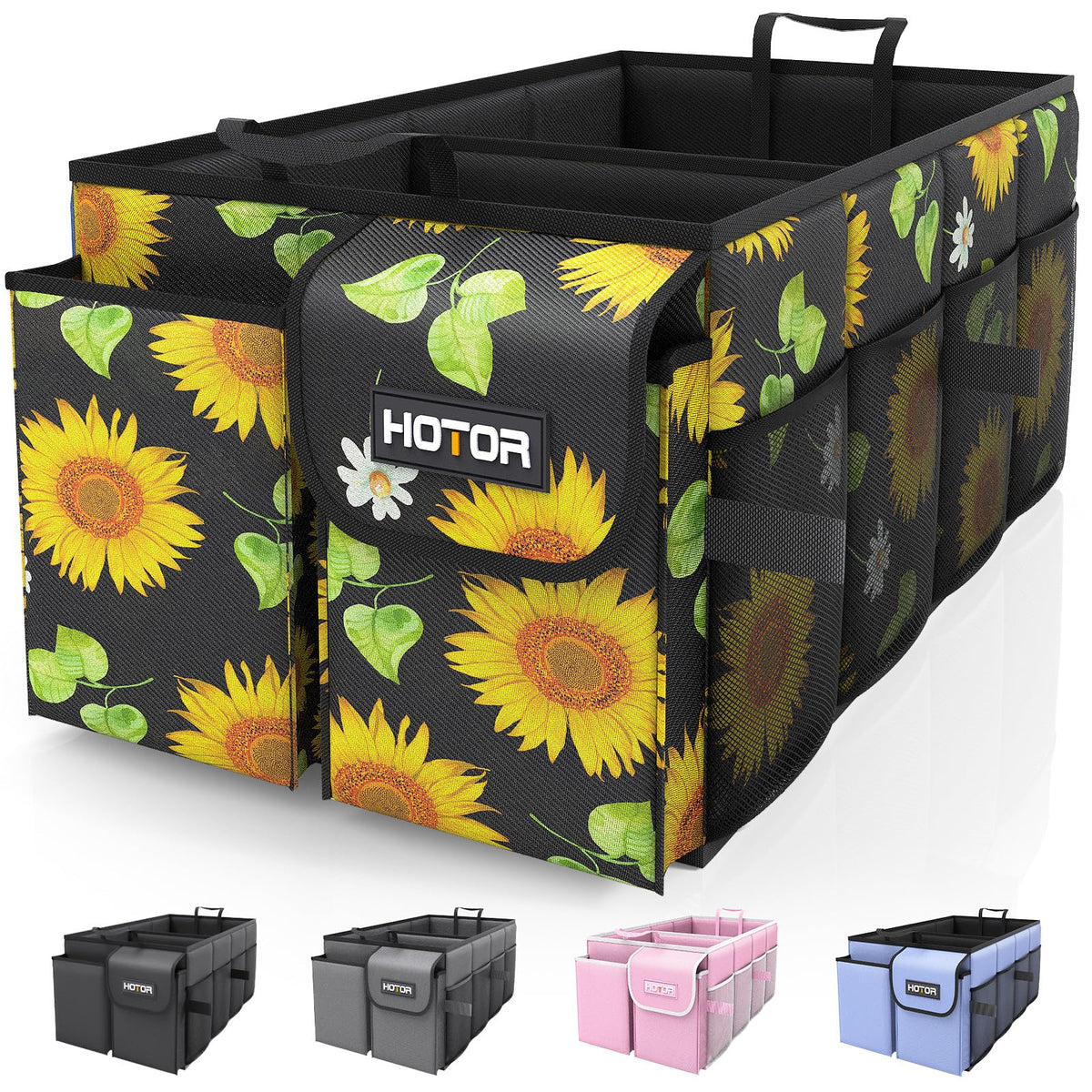 HOTOR Trunk Organizer - Foldable Car Organizer for SUVs & Sedans Storage Jansha Store