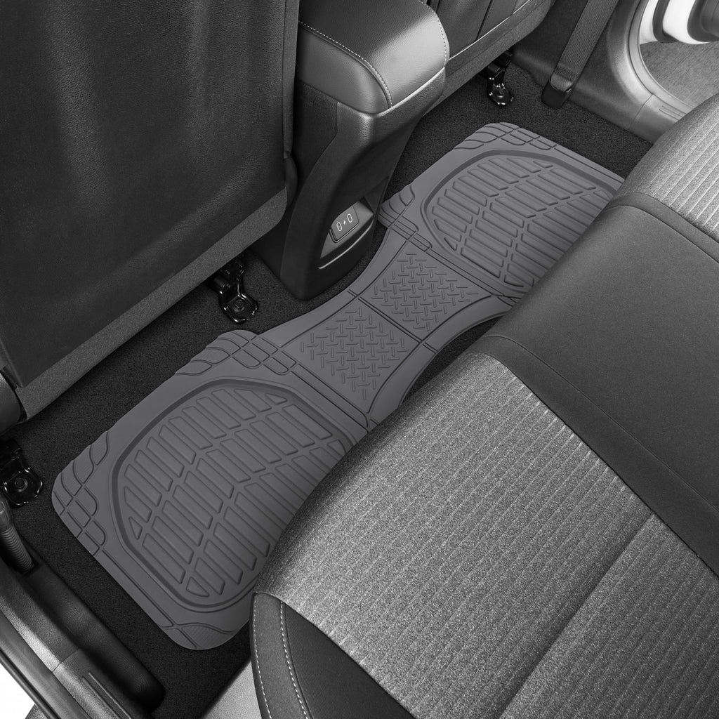 Motor Trend FlexTough Floor Mats for Cars, Black Deep Dish All-Weather Car Mats, Waterproof Trim-to Fit Automotive Floor Mats for Cars Trucks SUV, Universal Floor Liner Car Accessories Jansha Store