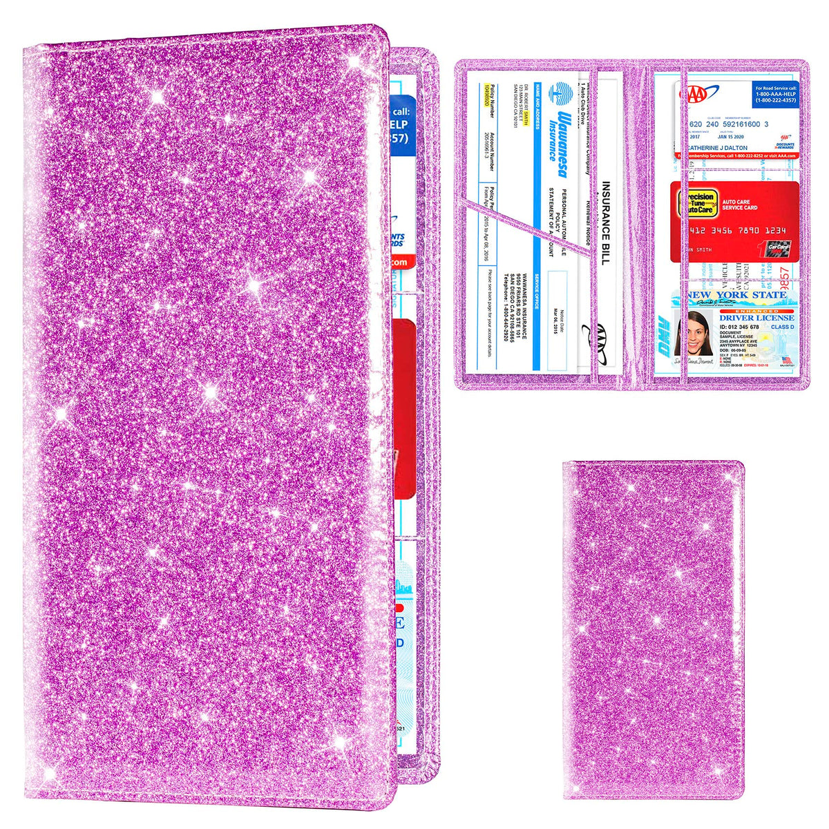 TOURSUIT Car Registration and Insurance Card Holder, Marble Black Jansha Store