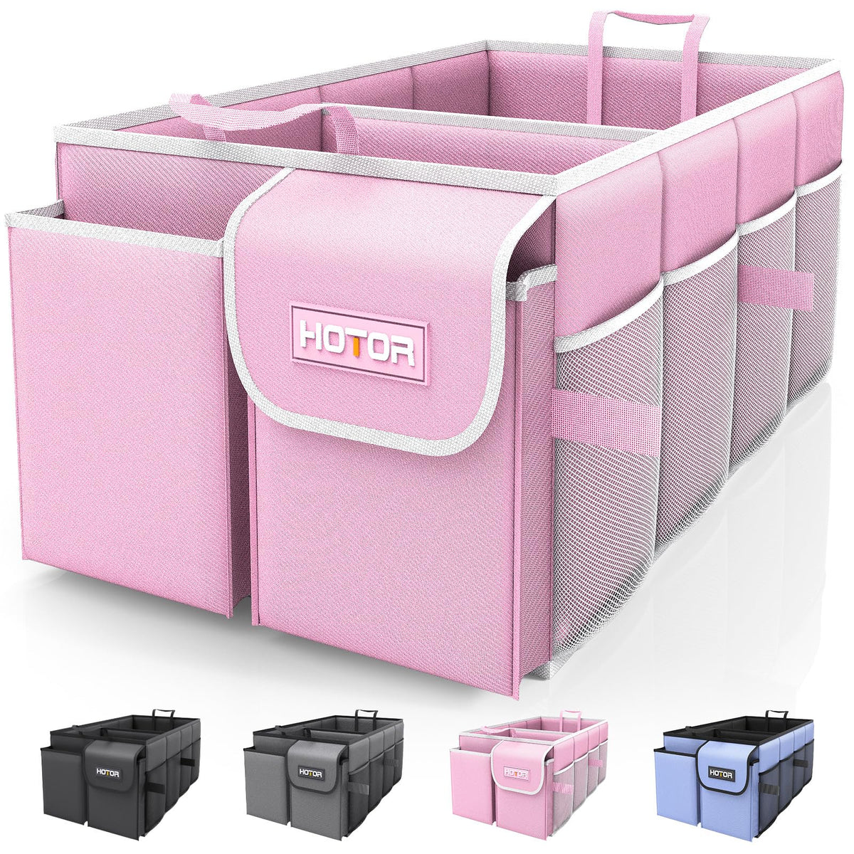 HOTOR Trunk Organizer - Foldable Car Organizer for SUVs & Sedans Storage Jansha Store
