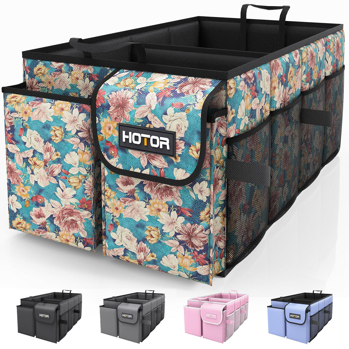 HOTOR Trunk Organizer - Foldable Car Organizer for SUVs & Sedans Storage Jansha Store