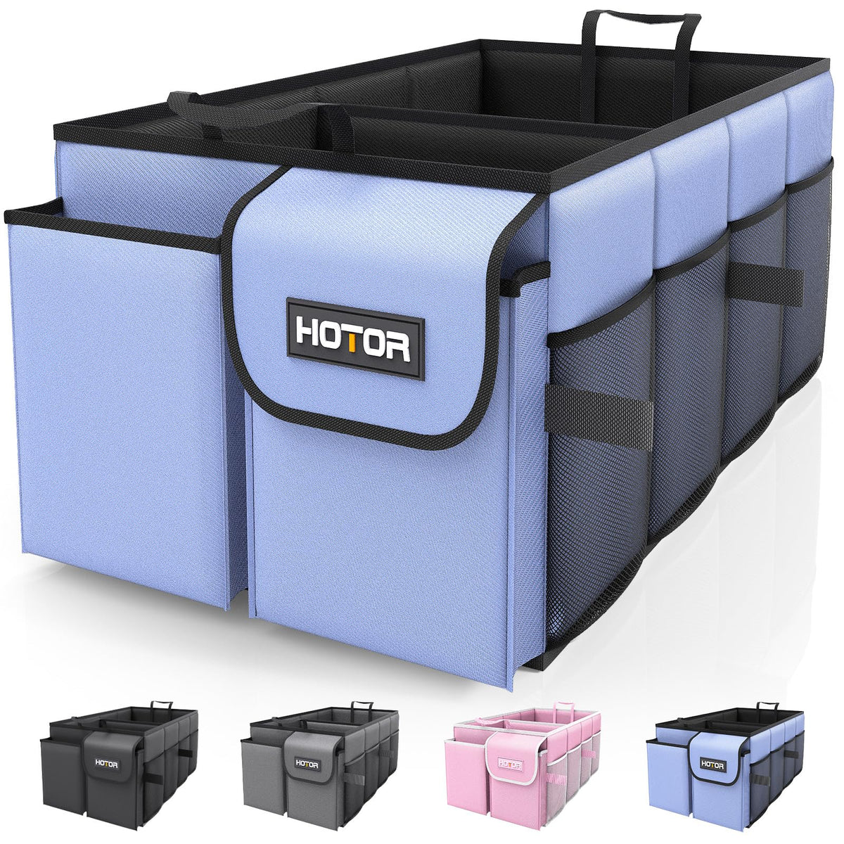 HOTOR Trunk Organizer - Foldable Car Organizer for SUVs & Sedans Storage Jansha Store