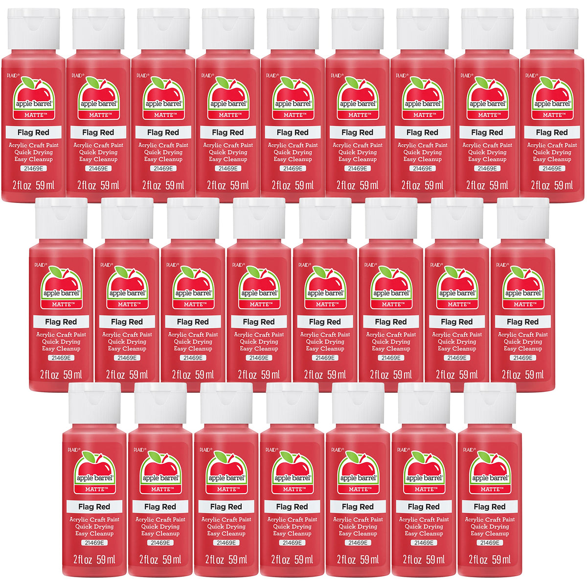 Apple Barrel Acrylic Paint in Assorted Colors (2 Ounce), 20503 White Jansha Store