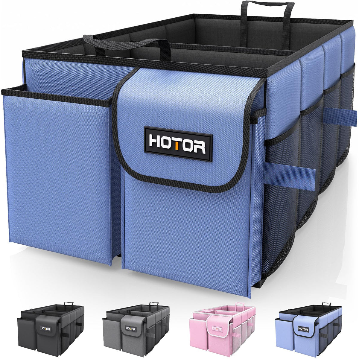 HOTOR Trunk Organizer - Foldable Car Organizer for SUVs & Sedans Storage Jansha Store