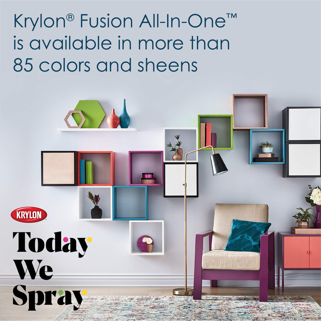 Krylon Fusion All-In-One 12 Oz. Gloss Spray Paint, Hot Pink - 1 Each Jansha Store