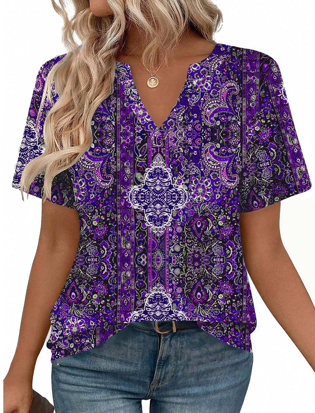 Zeagoo Womens Tops Short Sleeve V Neck Tee Shirts Cute Dressy Casual Jansha Store
