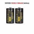Sofirn 18350 Batteries Button top 1100mAh-0