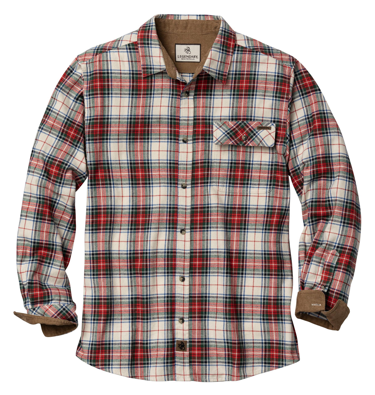 Legendary Whitetails Mens Flannel Long Sleeve Button Down 100% Cotton Shirt Jansha Store