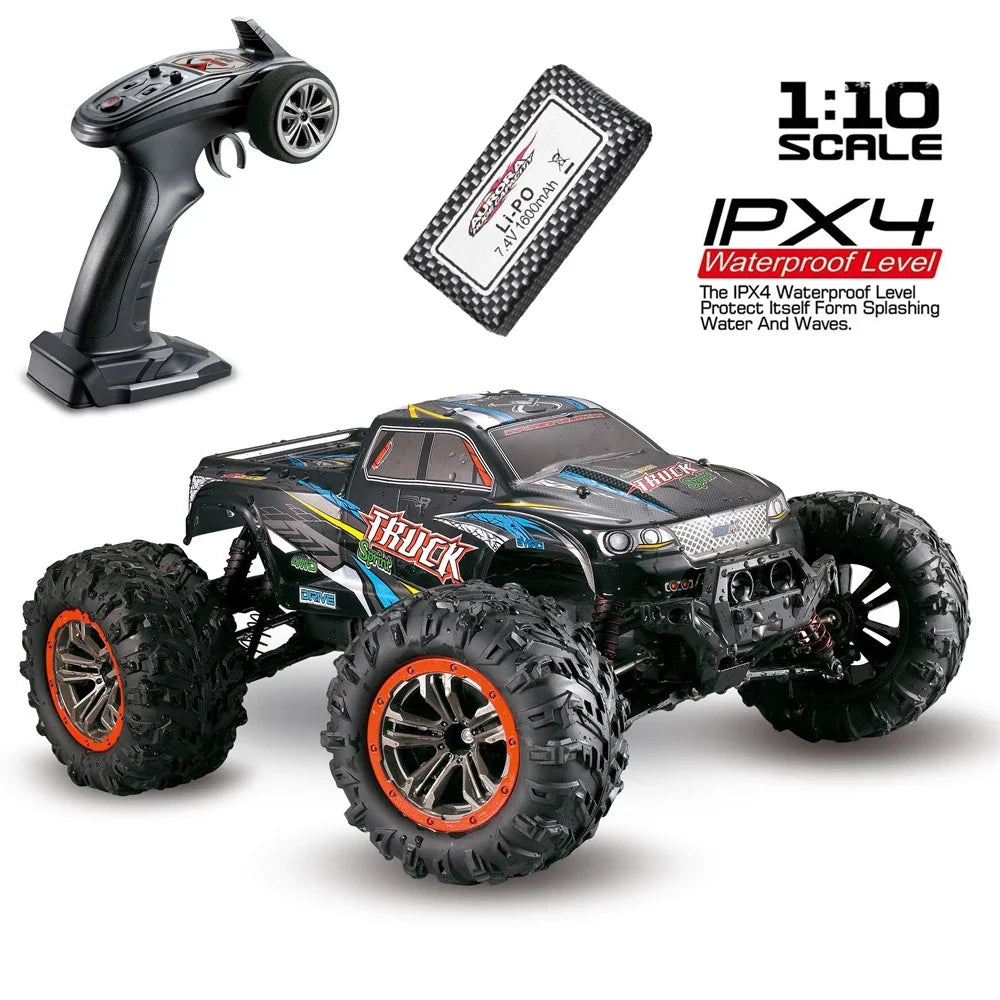 High-Speed 1:10 RC Off-Road Truck - Waterproof Dual Motor Adventure-6