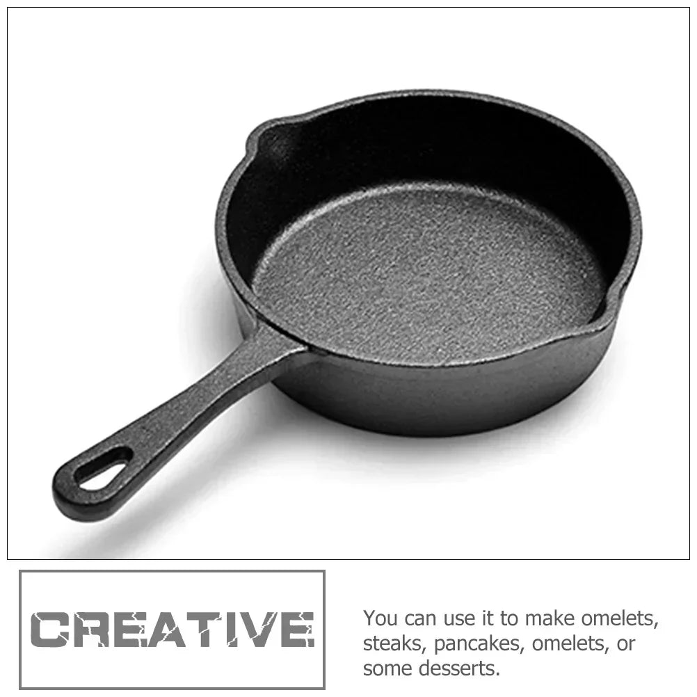 Pan Iron Cast Frying Egg Steak Cooker-3