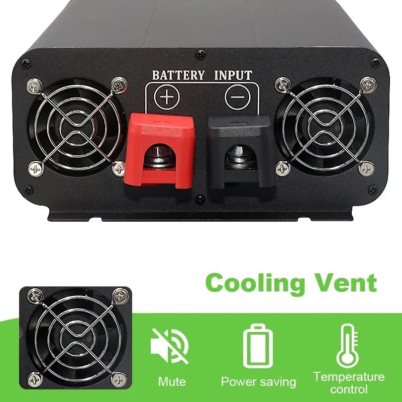 2000W Pure Sine Wave Inverter 12V to 220V DC-AC Converter-3