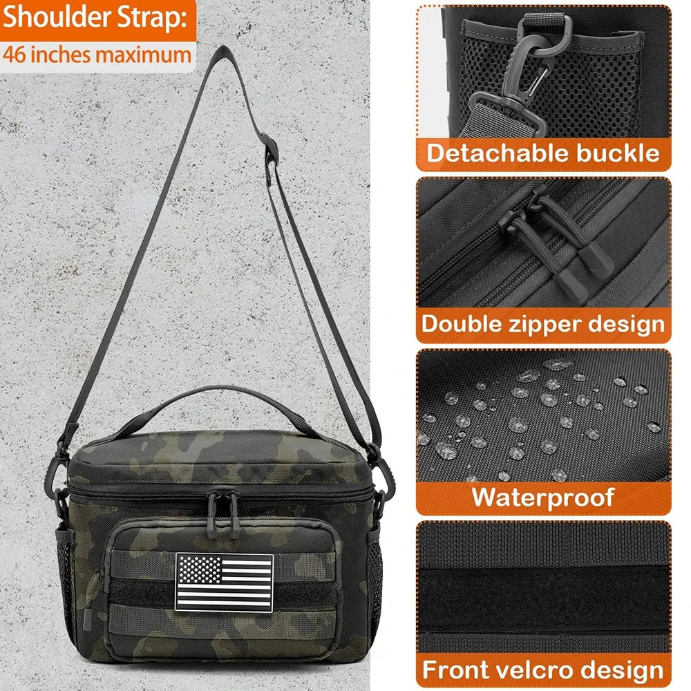 Outdoor Crossbody Travel Bag Duffel Black-2