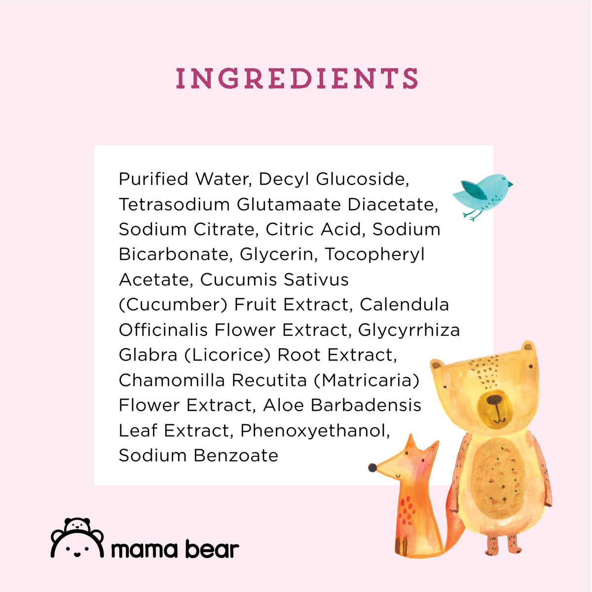 Amazon Brand - Mama Bear 99% Water Baby Wipes, Hypoallergenic, Fragrance Free,72 Count (Pack of 6) - Jansha Store