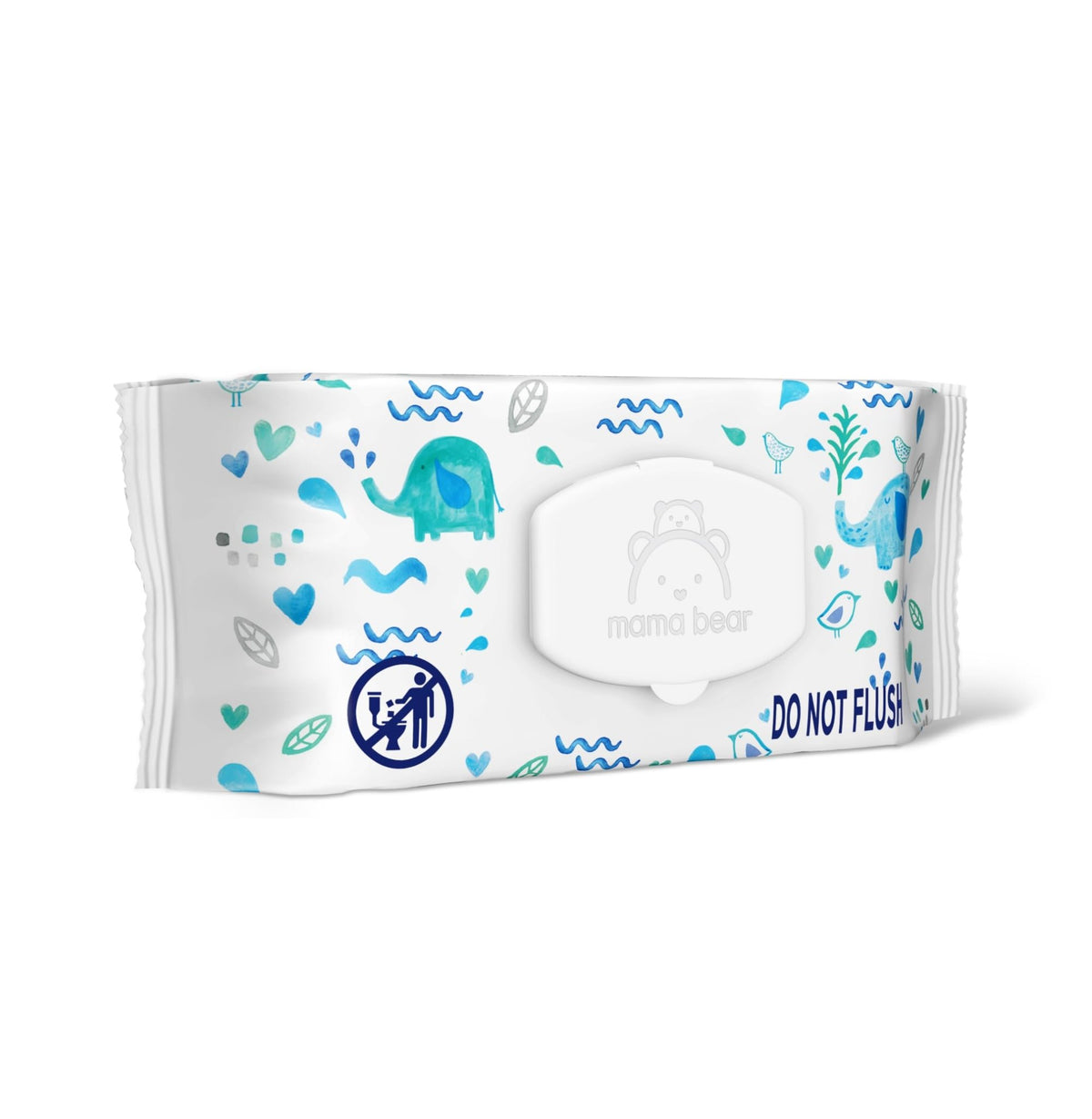 Amazon Brand - Mama Bear 99% Water Baby Wipes, Hypoallergenic, Fragrance Free,72 Count (Pack of 6) - Jansha Store