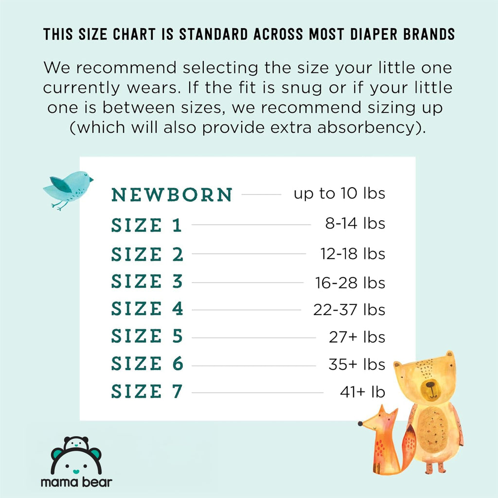 Amazon Brand - Mama Bear Gentle Touch Baby Diapers, Size 5, 27+ lb, Leak Protection, 12 Hours Protection, Wetness Indicator, Hypoallergenic, 132 Count (4 packs of 33) - Jansha Store