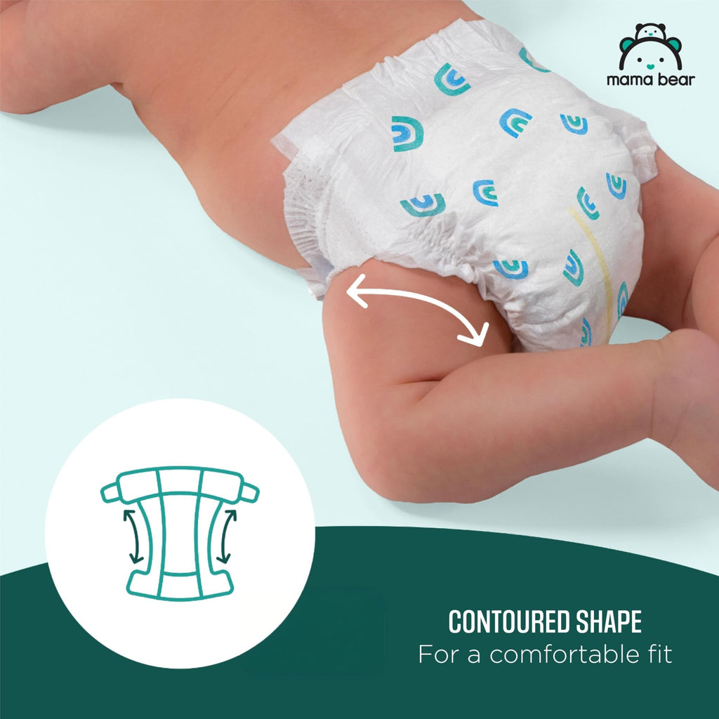 Amazon Brand - Mama Bear Gentle Touch Baby Diapers, Size 5, 27+ lb, Leak Protection, 12 Hours Protection, Wetness Indicator, Hypoallergenic, 132 Count (4 packs of 33) - Jansha Store