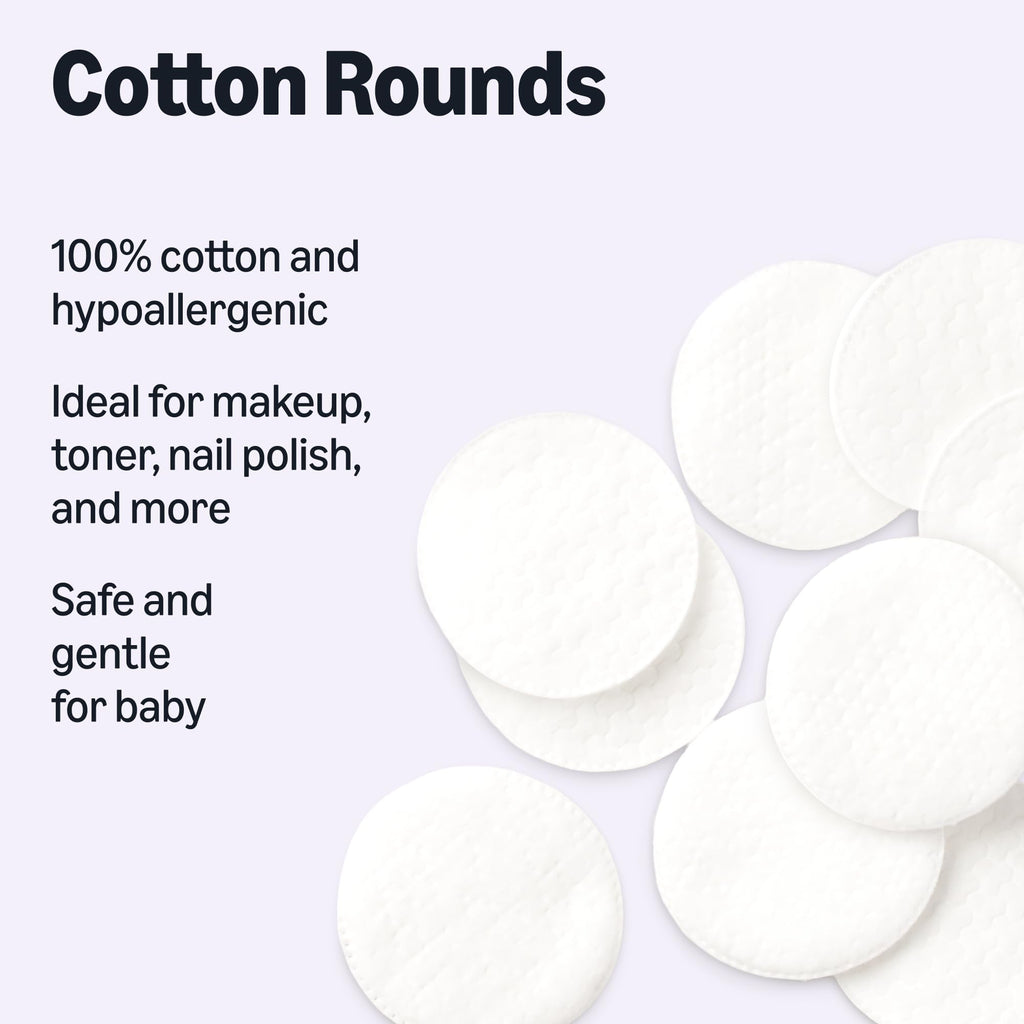 Amazon Essentials 100% Cotton Rounds, 100 Count (Previously Amazon Basics) - Jansha Store