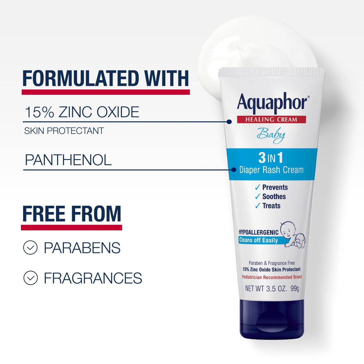 Aquaphor Baby Advanced Therapy Healing Ointment Skin Protectant, 7 OZ - Jansha Store
