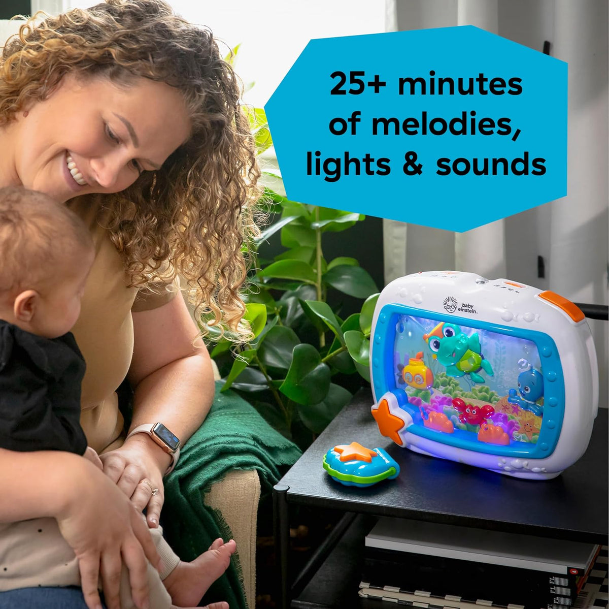 Baby Einstein Sea Dreams Soother Musical Crib Toy and Sound Machine, Newborn and up - Jansha Store