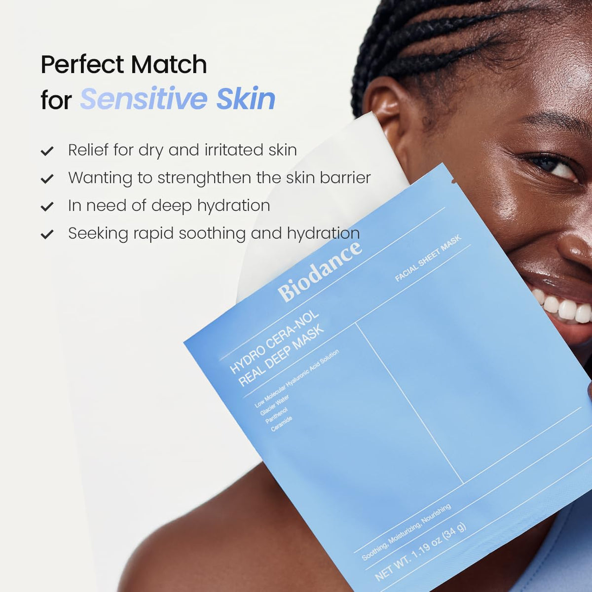 BIODANCE Bio-Collagen Real Deep Mask, Hydrating Overnight Hydrogel Face Mask, Pore Minimizing, Elasticity, Plumping, Travel Essentials & Self Care Gifts for Women, Korean Skin Care | 1.19oz(34g) x 4ea - Jansha Store