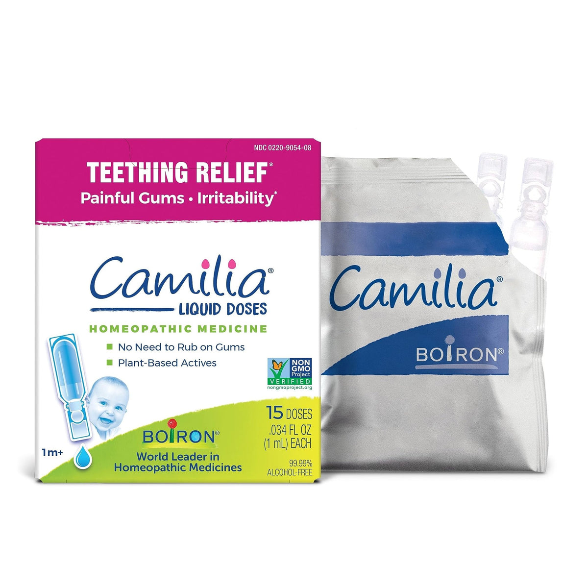 Boiron Camilia Teething Drops for Daytime and Nighttime Relief of Painful or Swollen Gums and Irritability in Babies - 30 Count - Jansha Store
