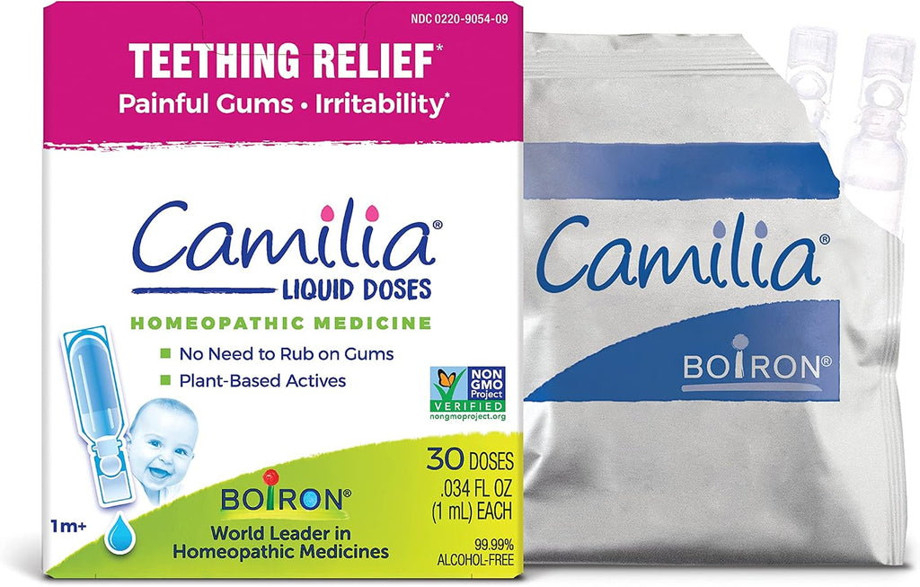 Boiron Camilia Teething Drops for Daytime and Nighttime Relief of Painful or Swollen Gums and Irritability in Babies - 30 Count - Jansha Store