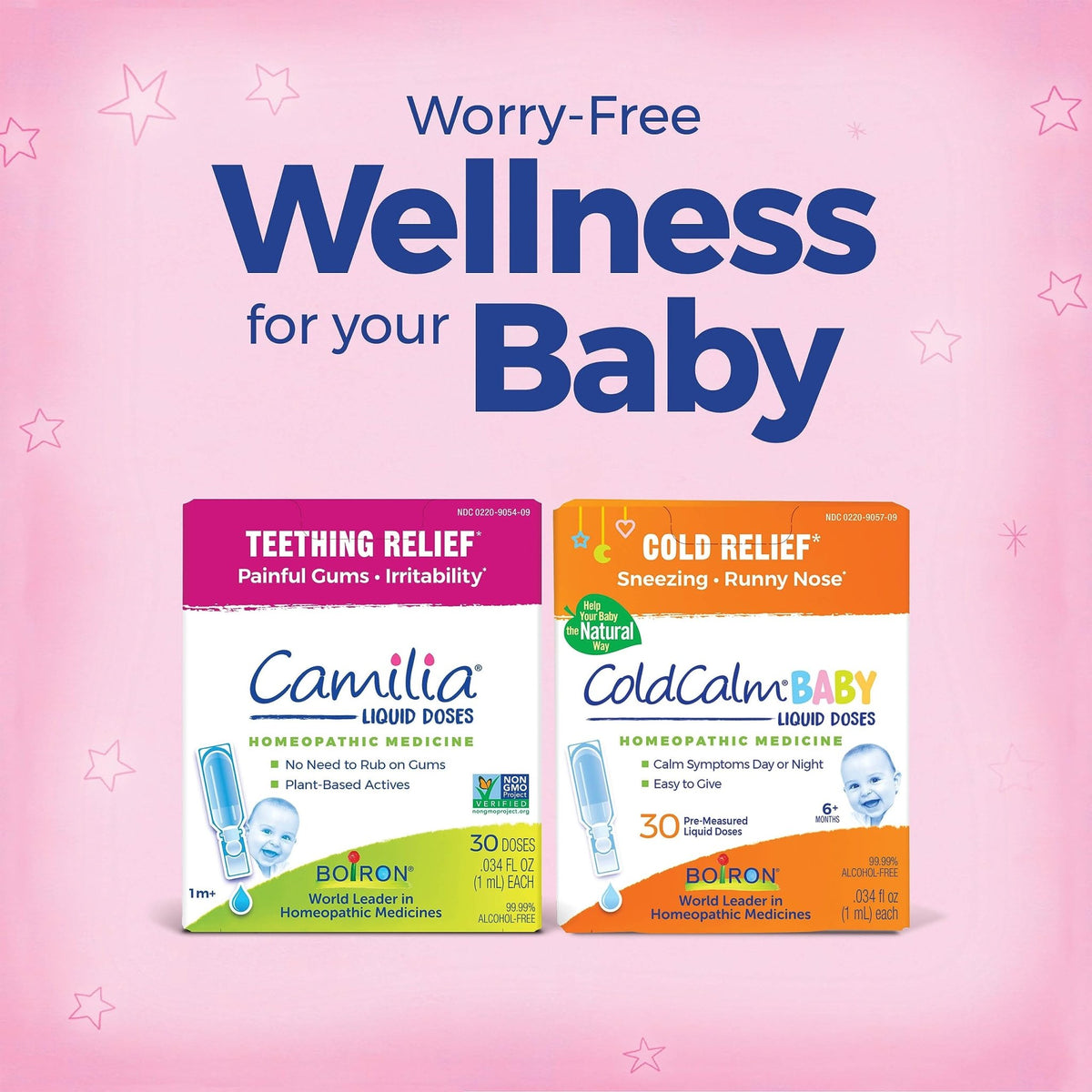 Boiron Camilia Teething Drops for Daytime and Nighttime Relief of Painful or Swollen Gums and Irritability in Babies - 30 Count - Jansha Store