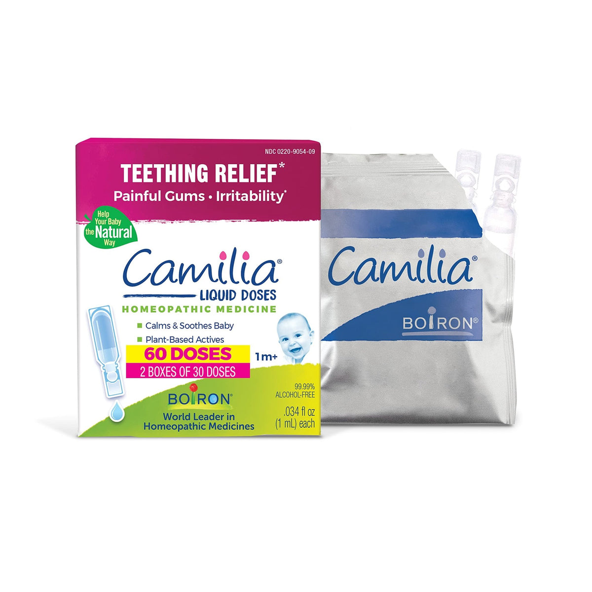 Boiron Camilia Teething Drops for Daytime and Nighttime Relief of Painful or Swollen Gums and Irritability in Babies - 30 Count - Jansha Store