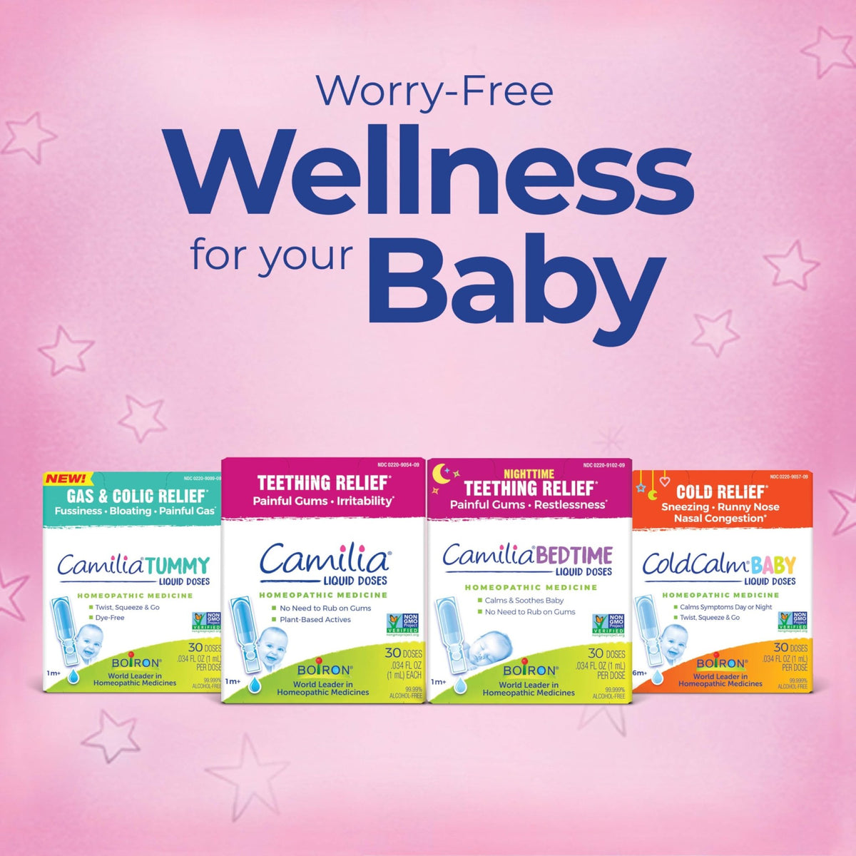 Boiron Camilia Teething Drops for Daytime and Nighttime Relief of Painful or Swollen Gums and Irritability in Babies - 30 Count - Jansha Store