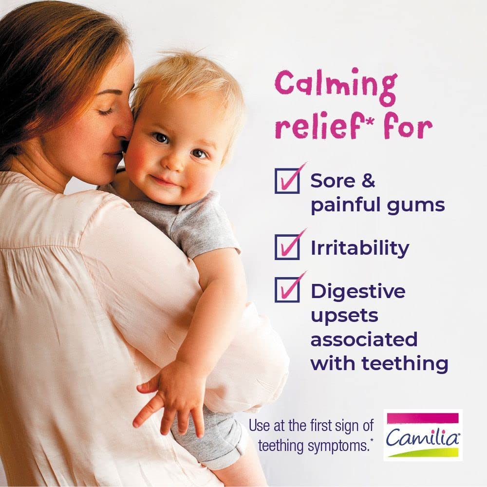 Boiron Camilia Teething Drops for Daytime and Nighttime Relief of Painful or Swollen Gums and Irritability in Babies - 30 Count - Jansha Store