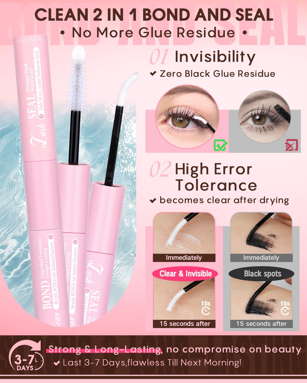 Brown Lash Clusters Natural For Soft Glam 300Pcs Wispy Lashes Cluster Eyelash Cluster Extensions C Curve Individual Lashes DIY Lash Extension Waterproof & Long - Lasting (10-16mm) - Jansha Store