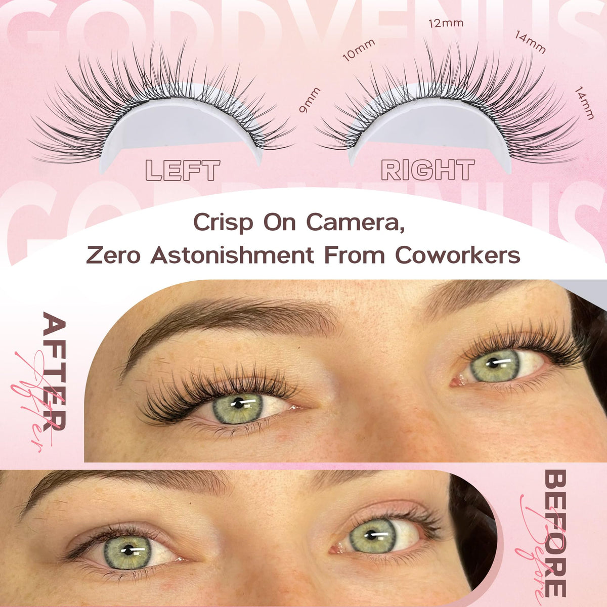 Brown Lash Clusters Natural For Soft Glam 300Pcs Wispy Lashes Cluster Eyelash Cluster Extensions C Curve Individual Lashes DIY Lash Extension Waterproof & Long - Lasting (10-16mm) - Jansha Store