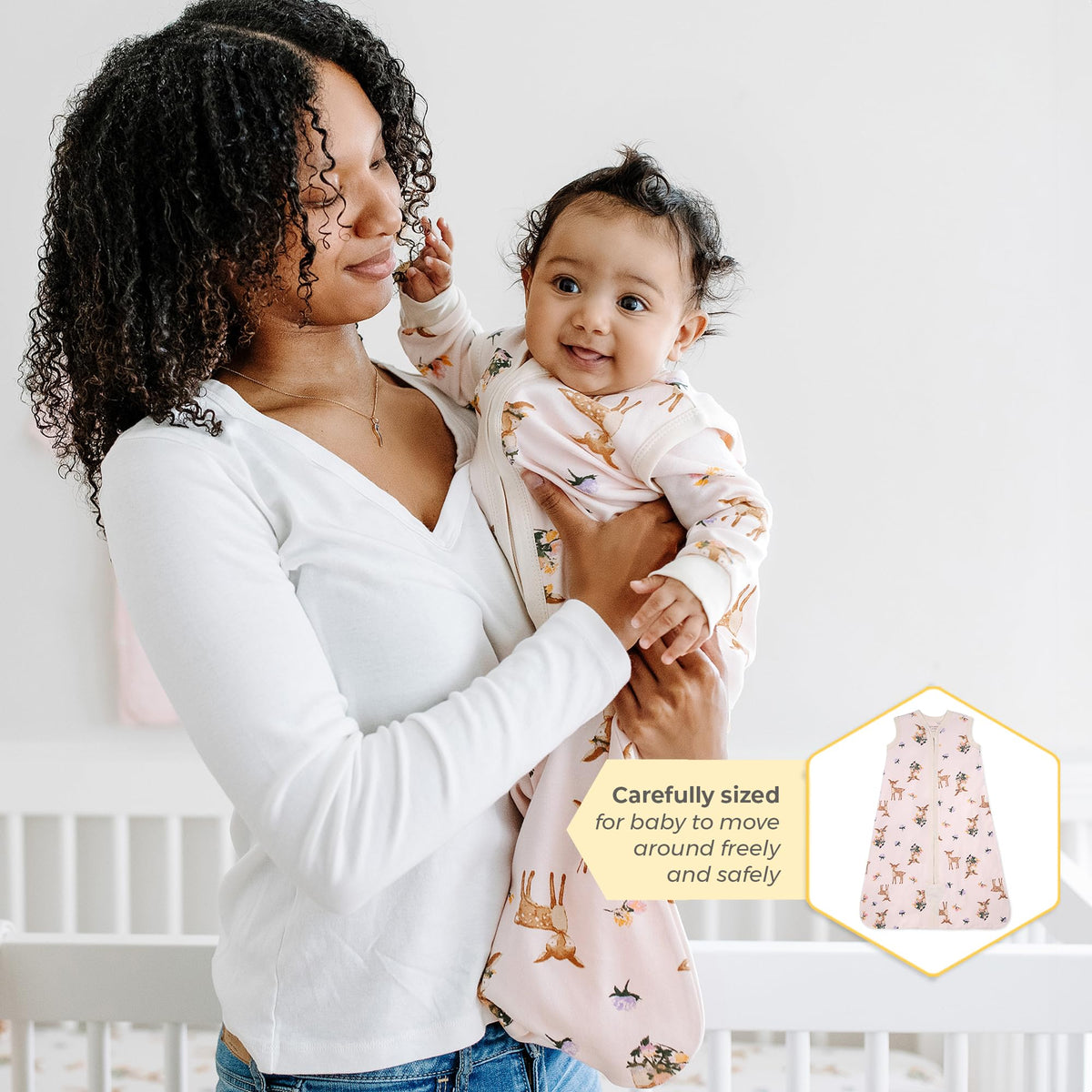 Burt's Bees Baby Infant Wearable Blanket, Organic Cotton Unisex Beekeeper - Light Weight 0.5 TOG or Medium Weight 1.5 TOG - Jansha Store