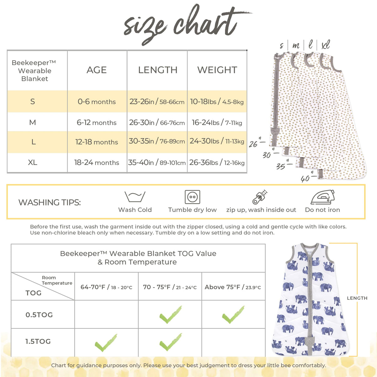 Burt's Bees Baby Infant Wearable Blanket, Organic Cotton Unisex Beekeeper - Light Weight 0.5 TOG or Medium Weight 1.5 TOG - Jansha Store