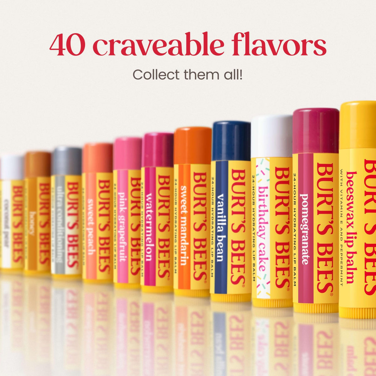 Burt's Bees Lip Balm, Pomegranate, 0.15 oz., 4 Tubes - Jansha Store