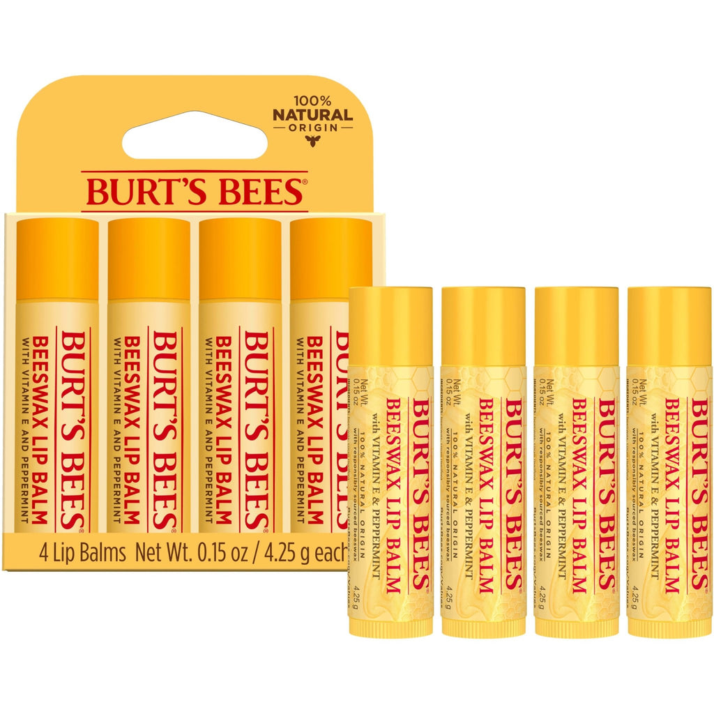 Burt's Bees Lip Balm, Pomegranate, 0.15 oz., 4 Tubes - Jansha Store