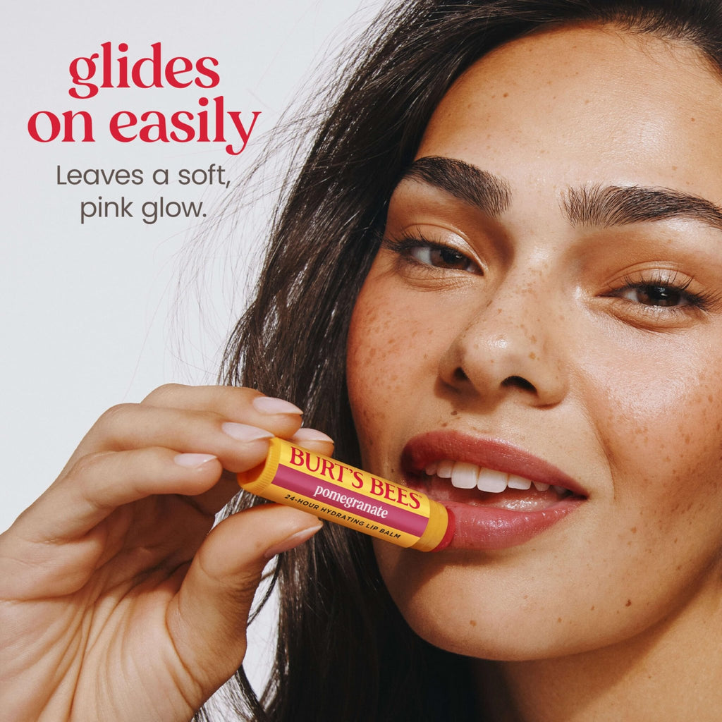 Burt's Bees Lip Balm, Pomegranate, 0.15 oz., 4 Tubes - Jansha Store