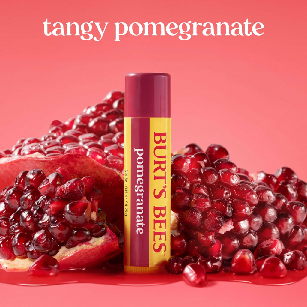 Burt's Bees Lip Balm, Pomegranate, 0.15 oz., 4 Tubes - Jansha Store