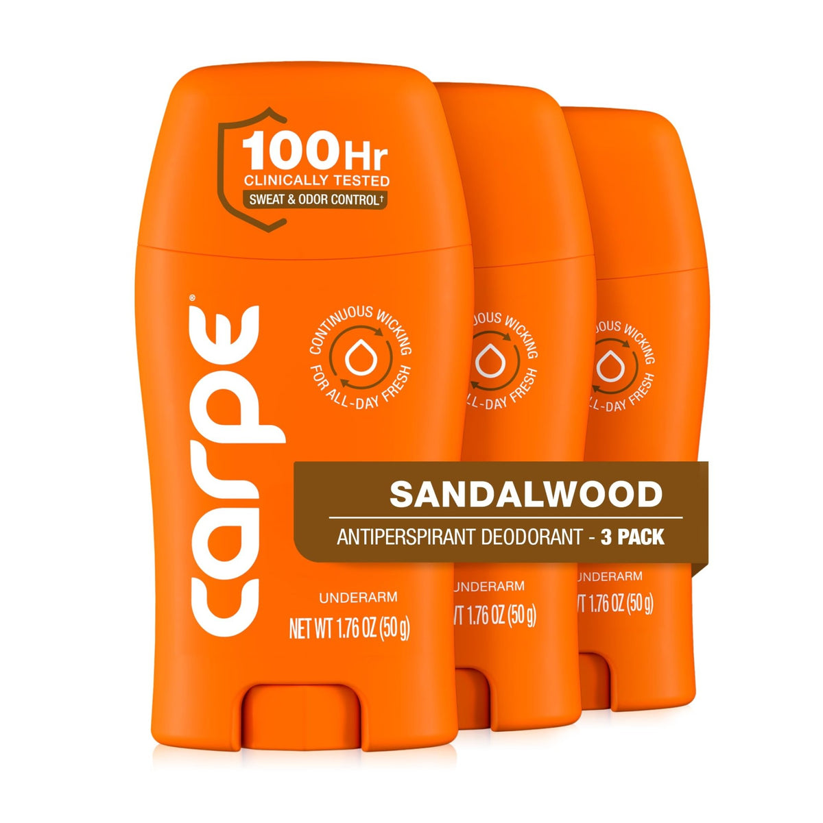 Carpe 100-Hour Antiperspirant Deodorant, Mountain Breeze - 2 Pack - Jansha Store