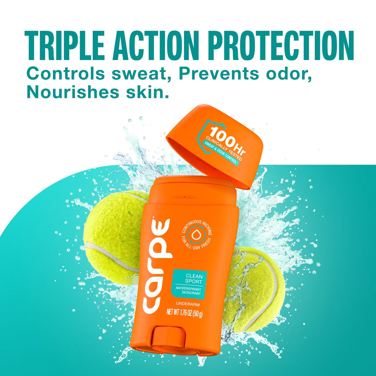 Carpe 100-Hour Antiperspirant Deodorant, Mountain Breeze - 2 Pack - Jansha Store