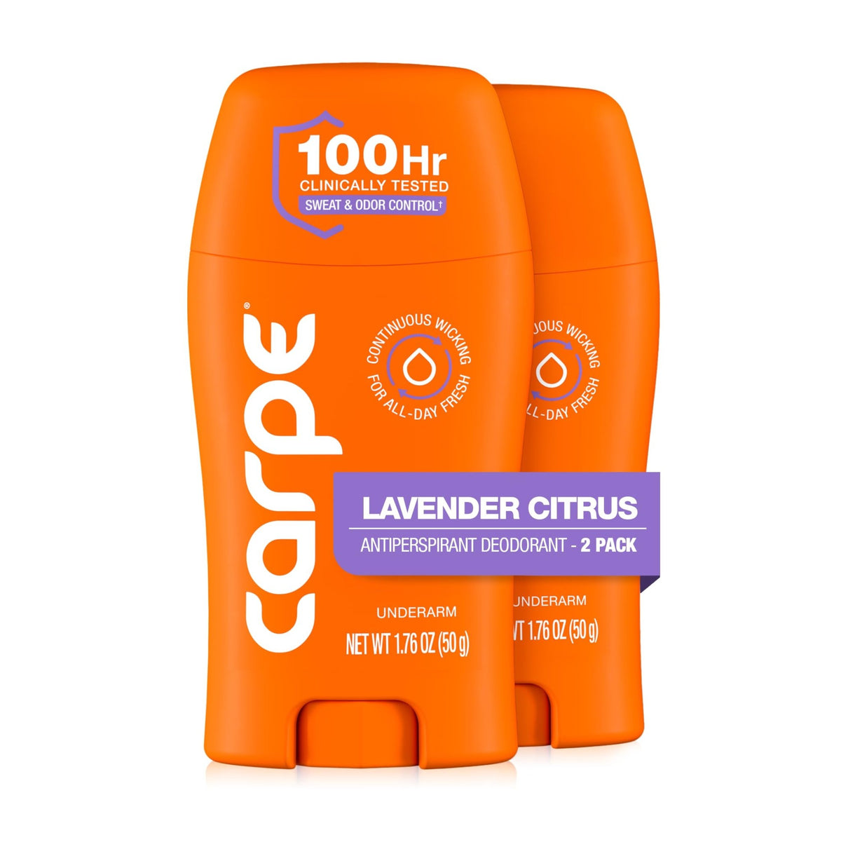 Carpe 100-Hour Antiperspirant Deodorant, Mountain Breeze - 2 Pack - Jansha Store
