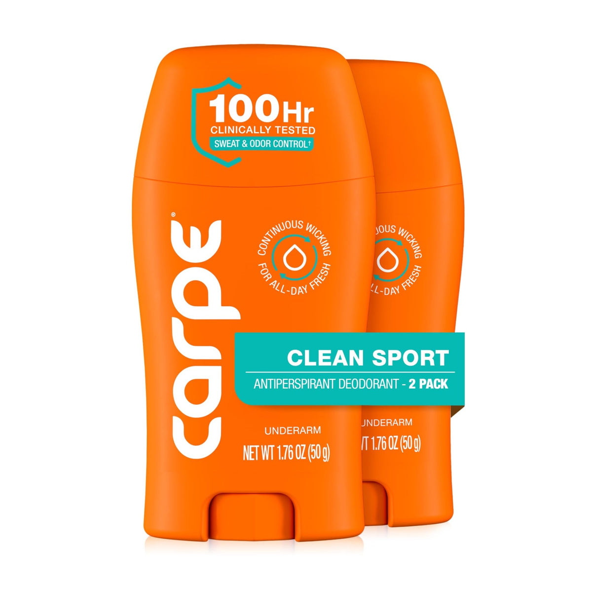Carpe 100-Hour Antiperspirant Deodorant, Mountain Breeze - 2 Pack - Jansha Store