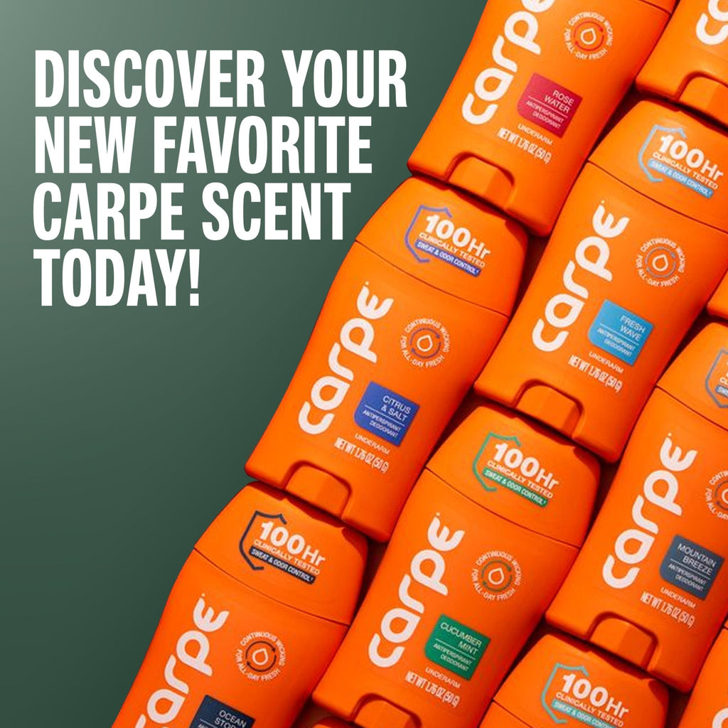 Carpe 100-Hour Antiperspirant Deodorant, Mountain Breeze - 2 Pack - Jansha Store