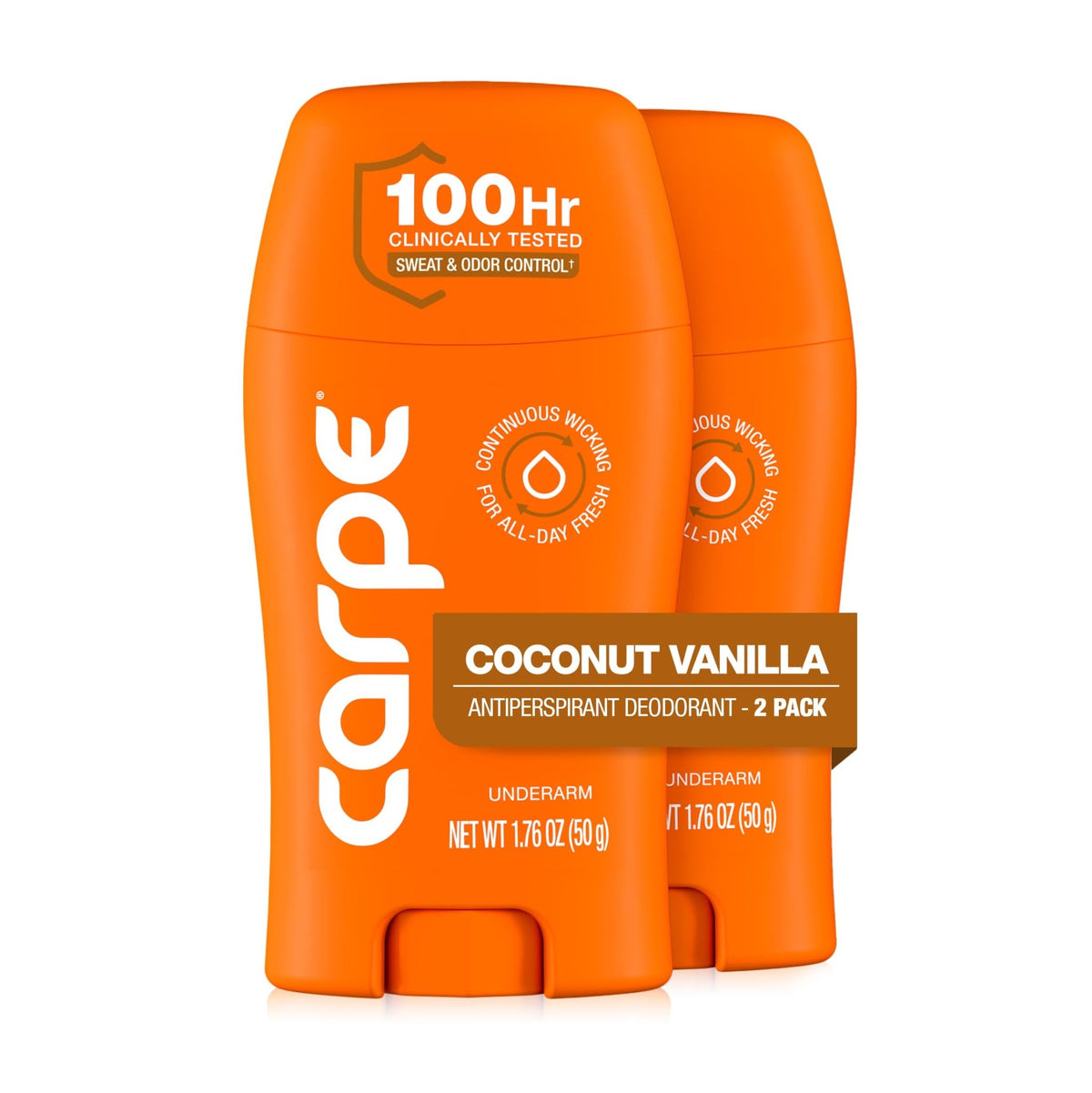 Carpe 100-Hour Antiperspirant Deodorant, Mountain Breeze - 2 Pack - Jansha Store