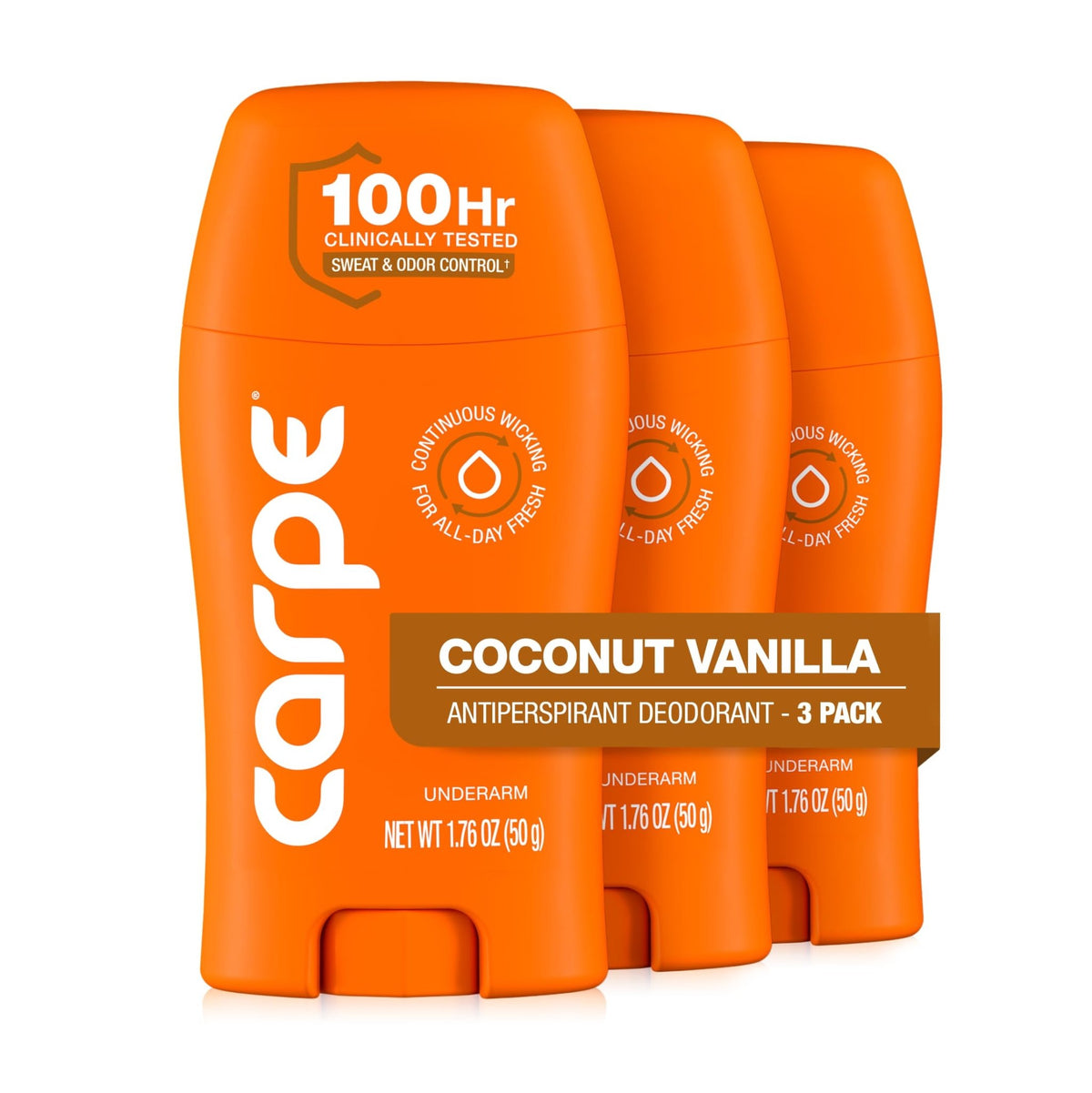 Carpe 100-Hour Antiperspirant Deodorant, Mountain Breeze - 2 Pack - Jansha Store
